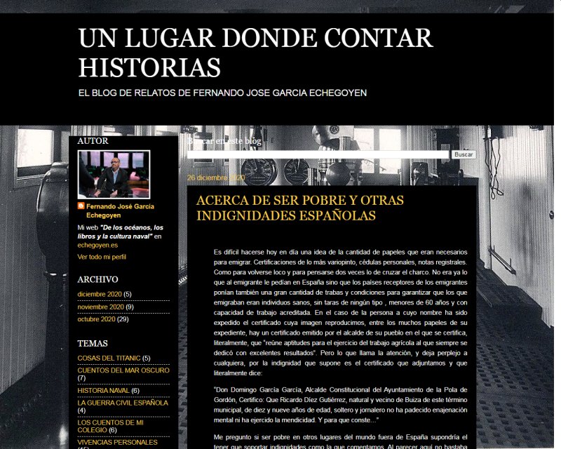 Web Relatos Echegoyen
